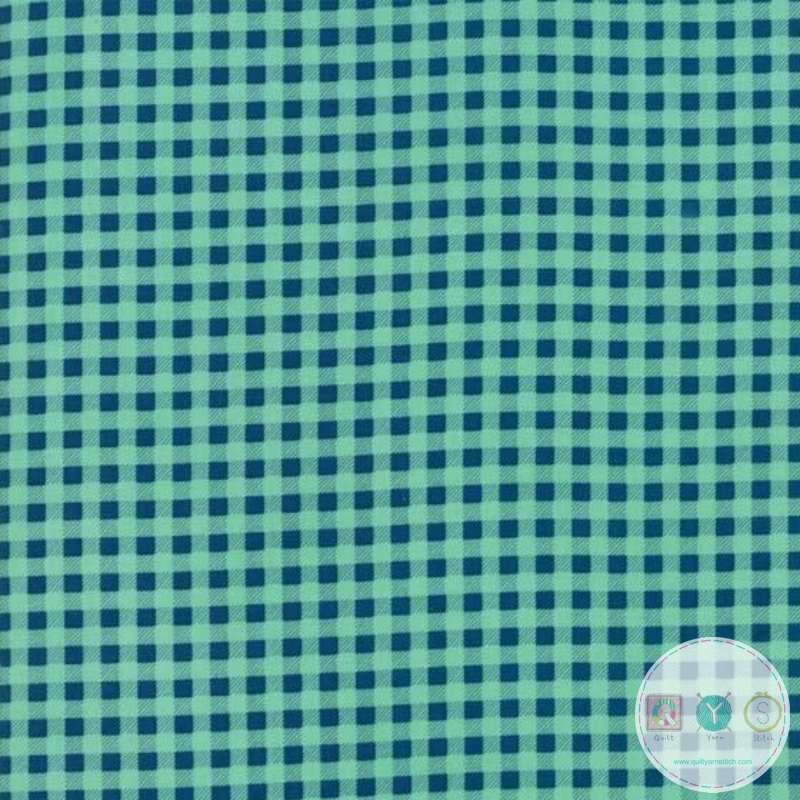 Quilting Fabric - Green Gingham Blender from Well Said by Sandy Gervais for Moda Fabrics 17968 12