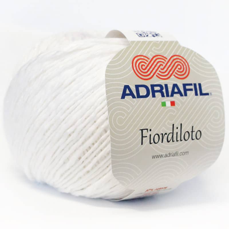 Yarn - Adriafil Fiordiloto 4ply / Dk in White Colour 20