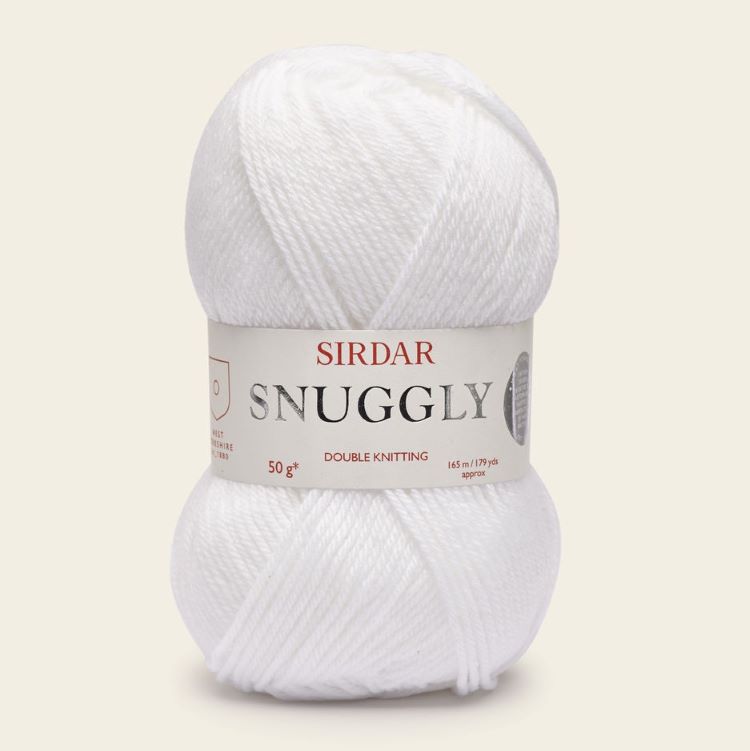Yarn - Sirdar Snuggly DK in White 251