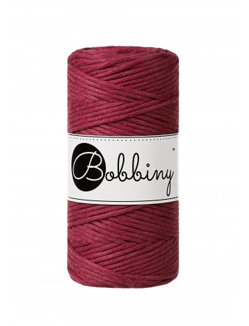 Macrame Cord 3mm in Wine Red by Bobbiny