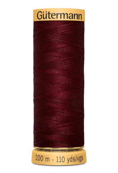 Gutermann Sew All Thread - Wine Red 100% Cotton Colour 3022