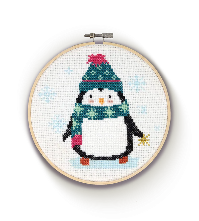 Cross Stitch Kit - Penguin by The Crafty Kit Co.