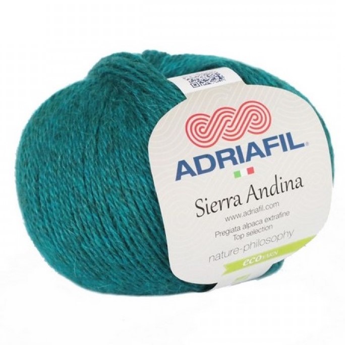 Yarn - Adriafil Sierra Andina Sport / DK in Emerald Melange 39