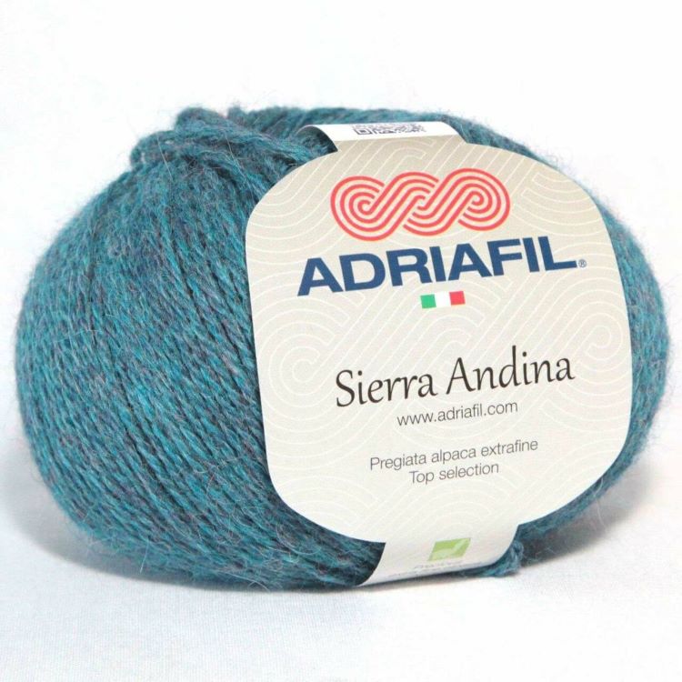 Yarn - Adriafil Sierra Andina Sport / DK in Teal Melange 19 