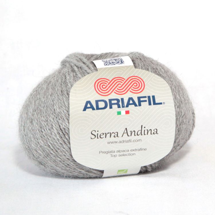 Yarn - Adriafil Sierra Andina Sport / DK in Medium Grey 87 