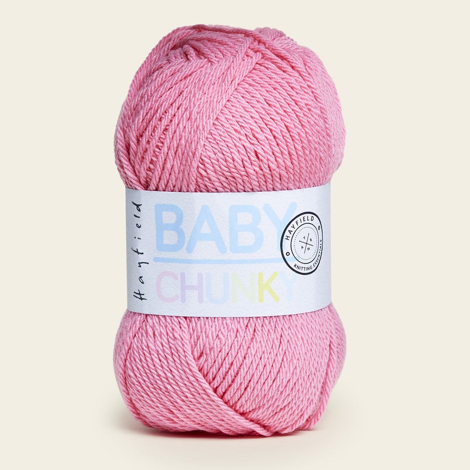 Yarn Hayfield Baby Chunky by Sirdar Petal Pink 475