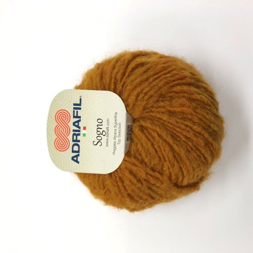 Yarn - Adriafil Sogno Chunky Alpaca Wool in Ochre Colour 53 