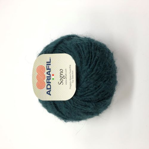 Yarn - Adriafil Sogno Chunky Alpaca Wool in Petrol Colour 56 