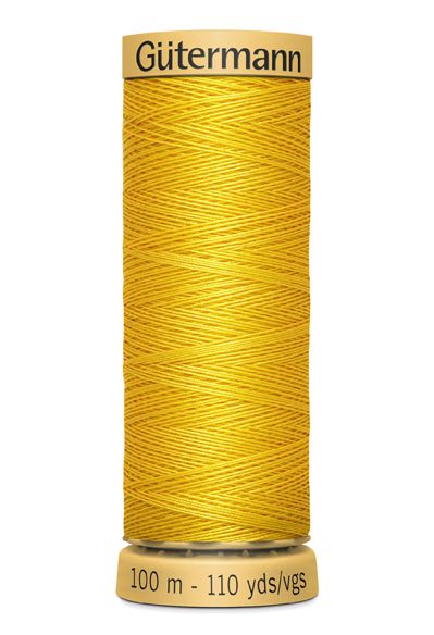 Gutermann Sew All Thread - Yellow 100% Cotton Colour 588
