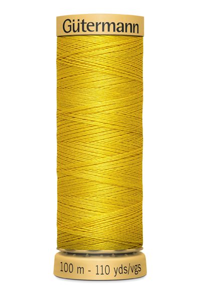 Gutermann Sew All Thread - Yellow 100% Cotton Colour 688