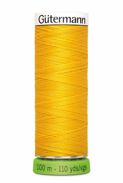 Gutermann Sew All Thread - Yellow Recycled Polyester rPET Colour 106
