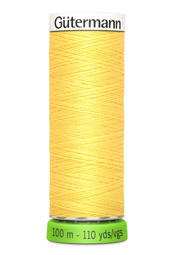 Gutermann Sew All Thread - Yellow Recycled Polyester rPET Colour 852