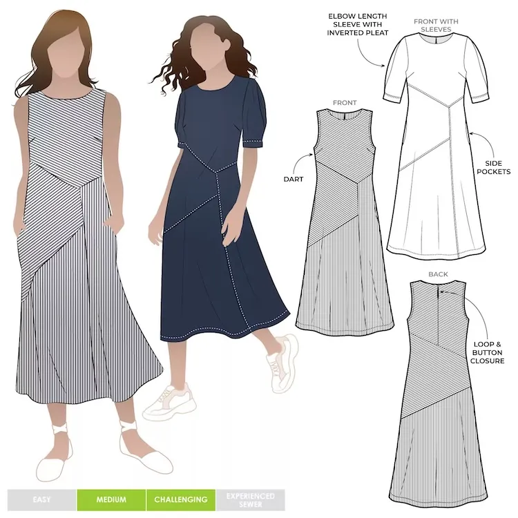 Style Arc - Yvette Woven Dress Sewing Pattern Sizes 4-16