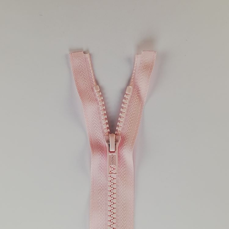 Zip - 81cm - Open End Plastic - Baby Pink
